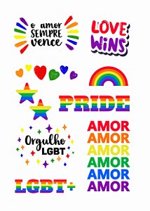 Tatuagem Temporária | Orgulho LGBTQ+ | Love Wins