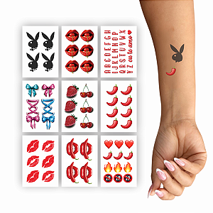 Kit | Tatuagem Temporária Picante