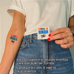 Tatuagem Temporária Faz um PIX Cartela com Frases - Sedux