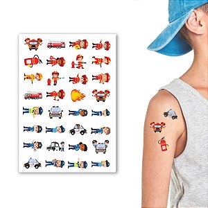Tatuagem Temporária Infantil Militar | Kit Festa 32-071