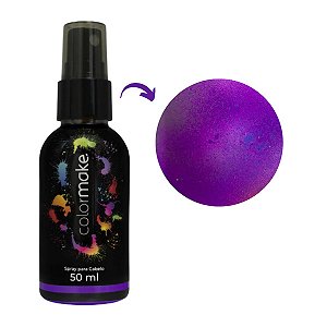 Tinta Spray Neon Roxo Cabelo ColorMake 50ml