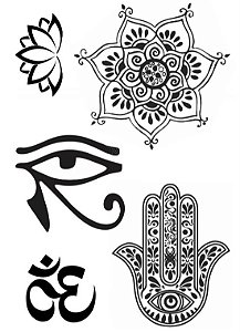 Tatuagem Temporária | TRIBAL | Mandala , Olho de Hórus