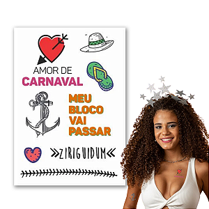 Tatuagem Temporária | Carnaval | Amor de Carnaval
