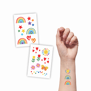 Tatuagem Temporária Infantil Banca | Arco Íris