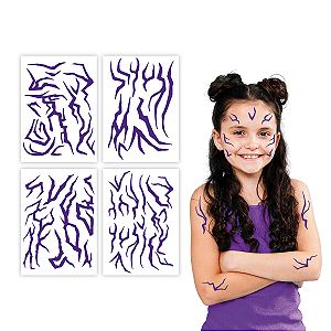Tatuagem Temporária Infantil Marcas K-Guerreiras Pop