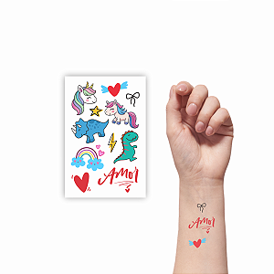 Tatuagem Temporária Infantil Banca Mini Encanto