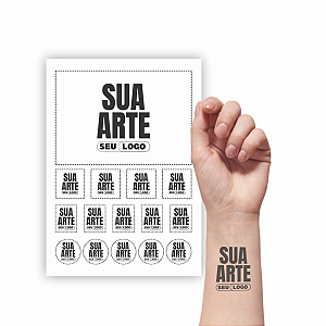 TATUAGEM TEMPORÁRIA PERSONALIZADO - TAMANHO A3 (30x45cm)
