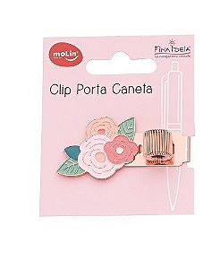 Clip Porta Caneta Borboletas - Molin
