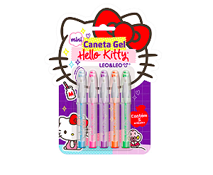 Mini Caneta Esferográfica  Hello Kitty 1.0 5 Cores- Leo e Leo