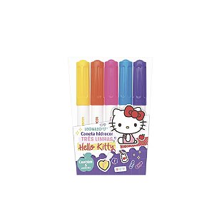 Caneta Hidrocor 3 Linhas Hello Kitty- Leo e Leo