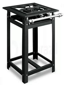FOGÃO INDUSTRIAL 1 BOCA 30X30 SEM FORNO (BAIXA PRESSÃO)