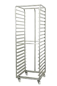 Estante aberta 58x70 Alumínio para 20 assadeiras vazia IMECA