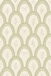 Papel de parede arcos delicate verde