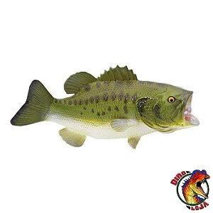 PEIXE LARGEMOUTH BASS SAFARI LTD INCREDIBLE CREATURES MINIATURA DE