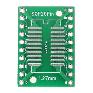 Adaptador SOP20/SSOP20/TSSOP20 SMD para DIP-20