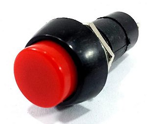 Chave Push Button sem Trava PBS-11A Vermelha