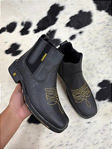 Botina Fazendeiros Premium Feminina Cor Preta