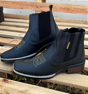 Botina Fazendeiros Premium Masculina Cor Preta
