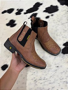 Botina Fazendeiros Premium Feminina Cor Capuccino