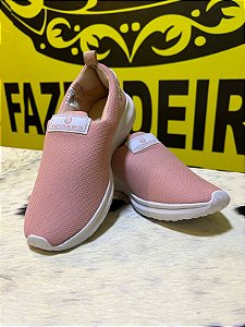 Tênis Calce Fácil Adulto Rosê Fazendeiros