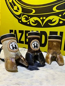 Caneca Pé de Boi 300ml com Revestimento de Couro