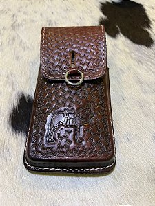 Bainha de Couro Legítimo para Celular - Muladeiro