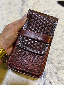 Bainha de Couro Legítimo para Celular - PBR FT