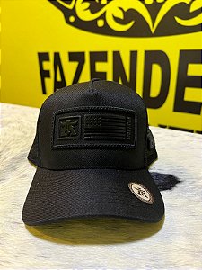 Boné América Country Preto Ajustável BM01
