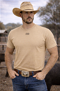 Camiseta Masculina 4x4 Basic Beje