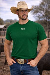 Camiseta Masculina 4x4 Basic Verde Bandeira