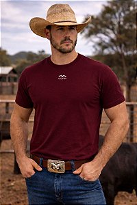 Camiseta Masculina 4x4 Basic Vinho