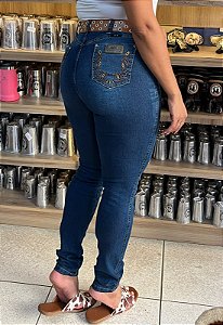 Calça Skinny Feminina 4x4 Levanta Bumbum Stonada