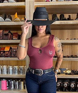 Body Fazendeiros Regata Vinho