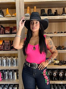 Body Fazendeiros Regata Rosa Chiclete