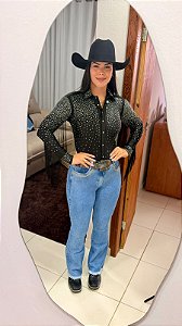 Calça Jeans Minuty Brilho e Bordada Pf03