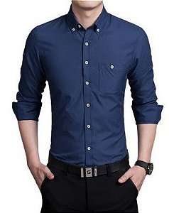 Camisa Social Slim Fit Estilo Roma Italiano