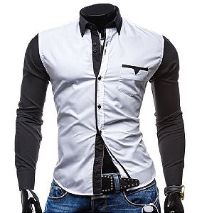 Camisa Social Slim Fit Estilo Alemanha