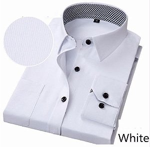 Camisa Social Manga Longa Slim Estilo Empresario