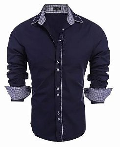 camisa social masculina manga longa