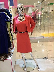 Conjunto Blazer e Vestido Vermelho
