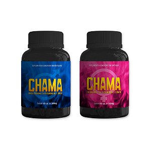 KIT CHAMA - 1 frasco ROSA + 1 frasco AZUL