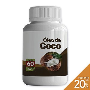Óleo de Coco 1000mg - 60 cápsulas