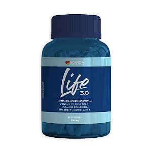 1 frasco de Life 3.0 com 60 cápsulas