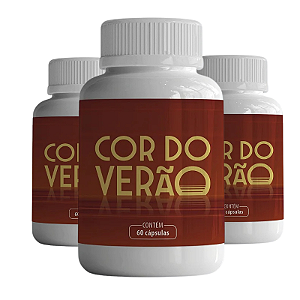 3 Frascos do Cor do Verão em cápsulas