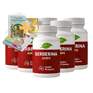 Berberina [AMPK] – Controle Natural da Glicose e Queima de Gordura - TRATAMENTO PARA 6 MESES