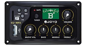 Preamp Captador Equalizador 3 Bandas para Violão Aço Nylon - EQ-MP3