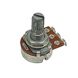Potenciômetro Volume p/ Guitarra e Baixo A250K Eixo Curto