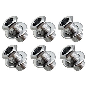 Kit 6 Bucha para Tarraxa Blindada Violão e Guitarra Completo