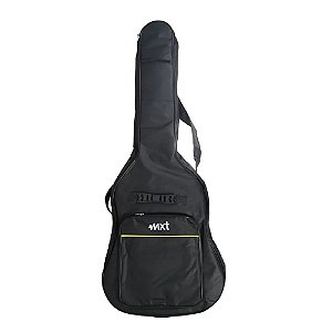 Capa tipo Luxo para Violão Aço Nylon Folk Acolchoada Com proteções e Alças Reforçadas