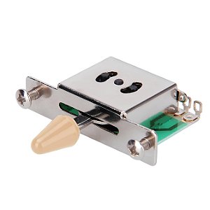 Chave Seletora Guitarra Strato 5 Posições Knob Bege